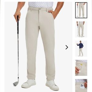 Men's Lightweight Moisture-Wicking Golf Pants - light khaki 40x30